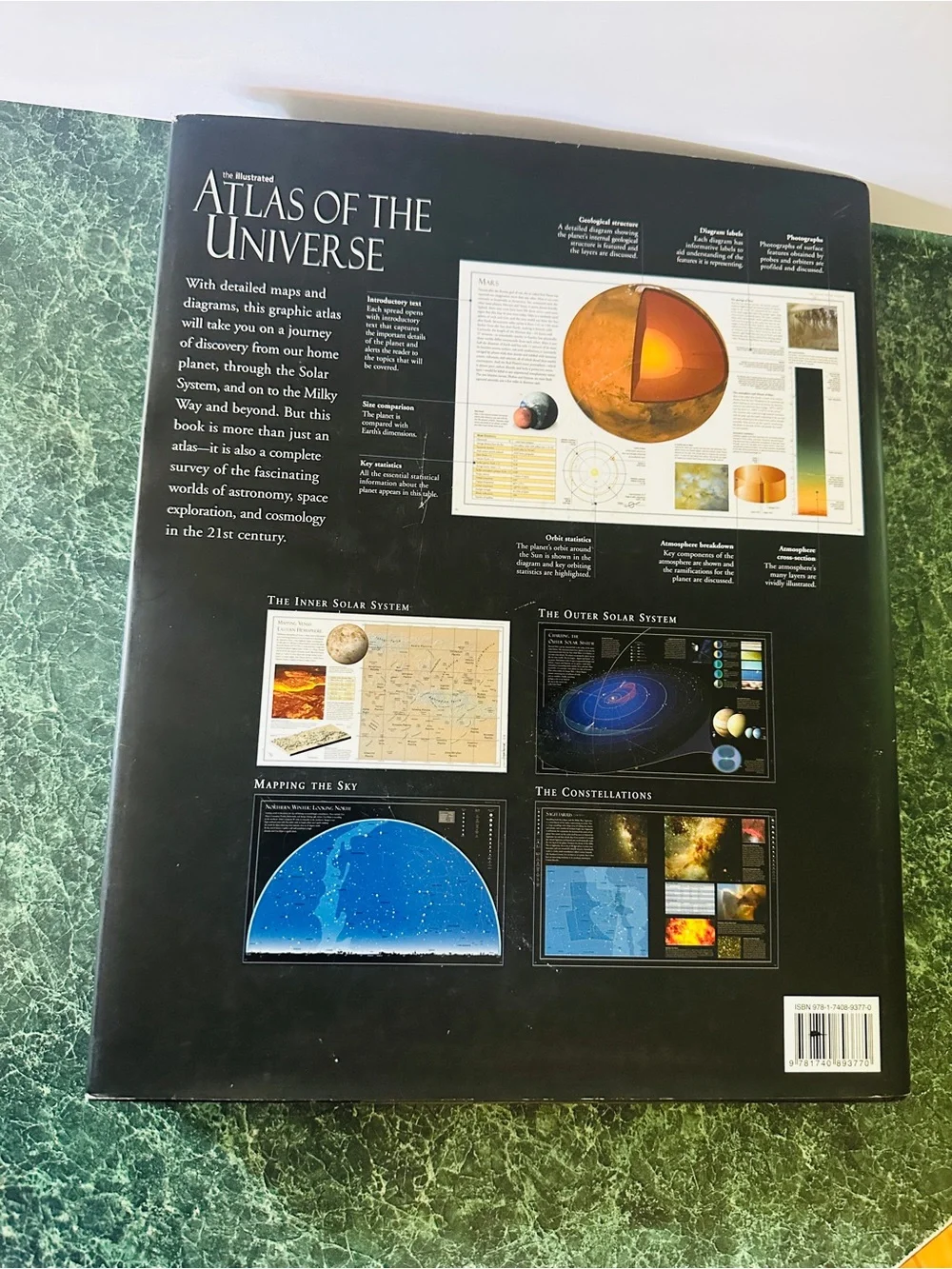 The Illustrated Atlas of the Universe - Hardcover Book, Dark Space wlDust Jacket
